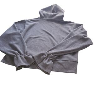 MUUS Long Sleeves/with Hood Gray/Glitter Women Pullover. Size S